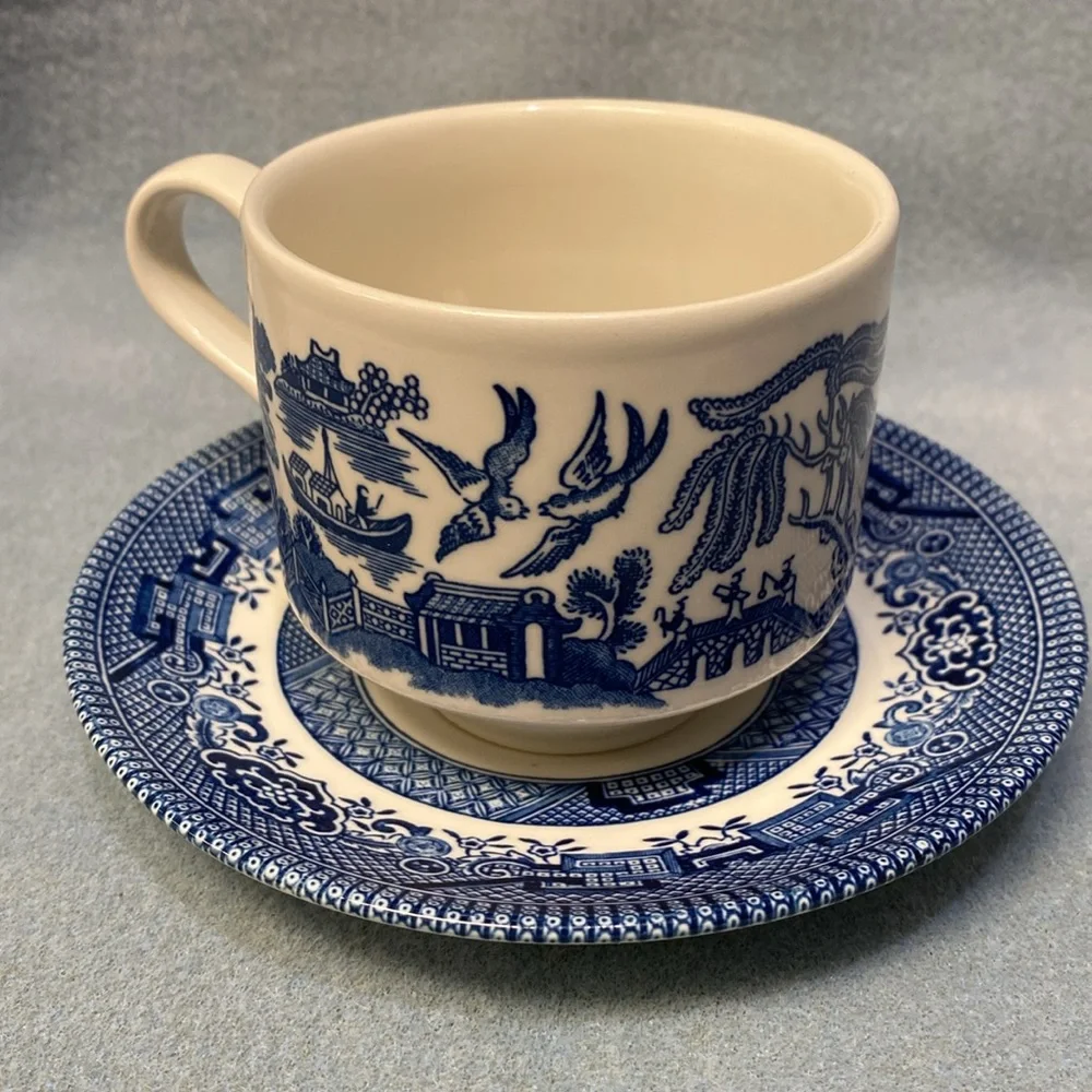 Blue Willow Churchill Coffee Cup Made in England
